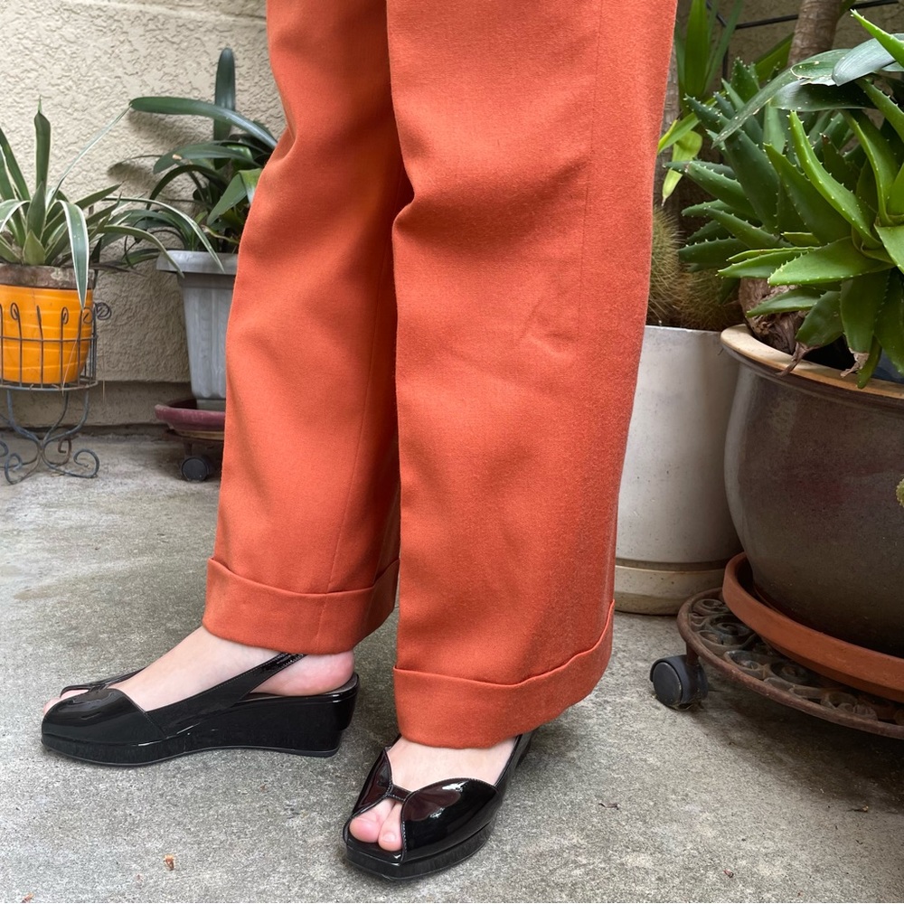 Vintage black Prada patent leather wedges with dust bag - Picture 7 of 16